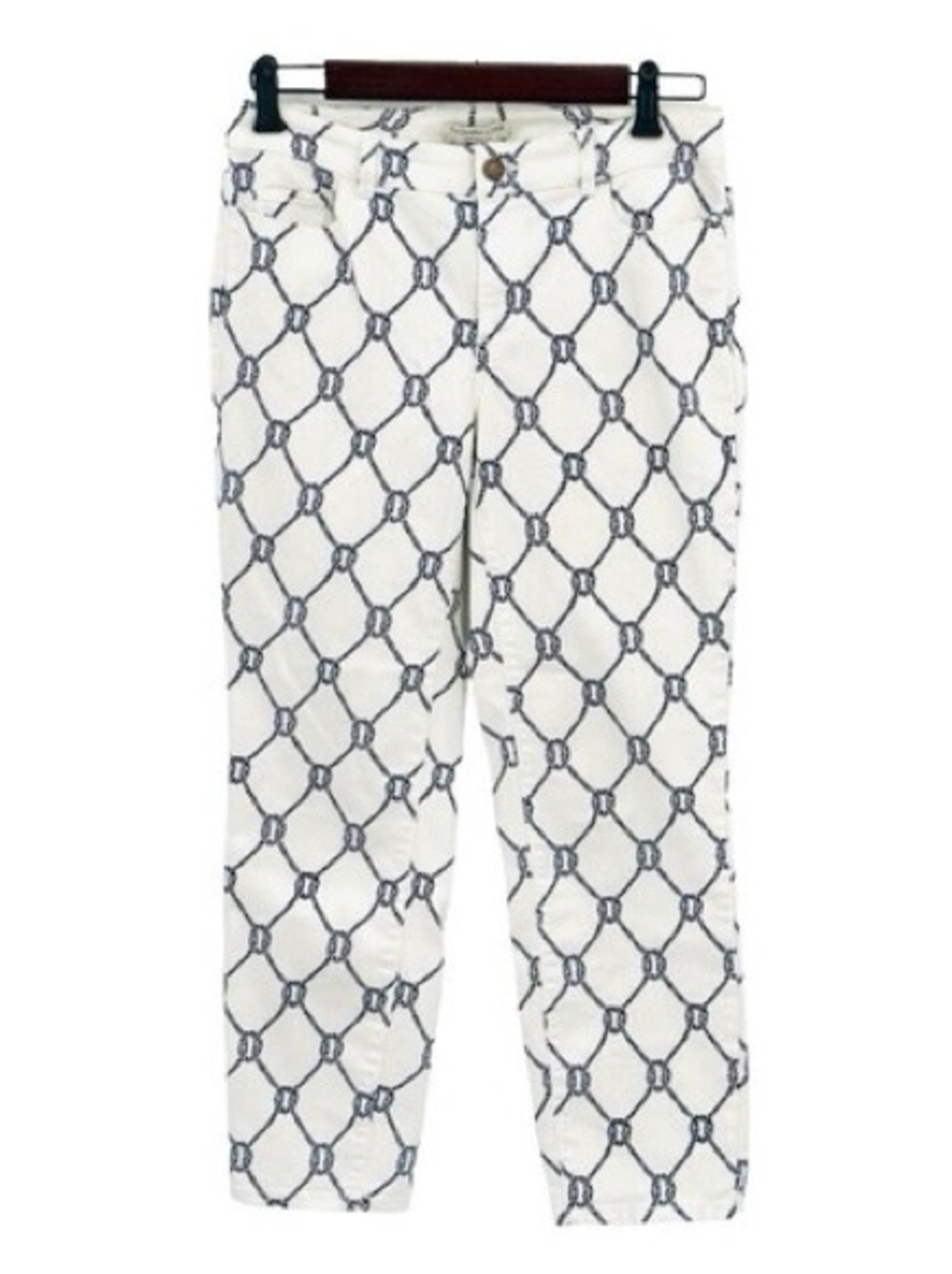 cold water creek Nautical capri jeans natural fit/ slim leg women’s size 8p